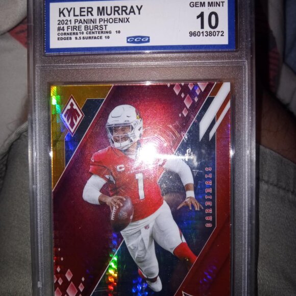 2021 Panini Phoenix - Fire Burst #4 Kyler Murray Cardinals CCG 10 GEM MINT - Picture 1 of 1